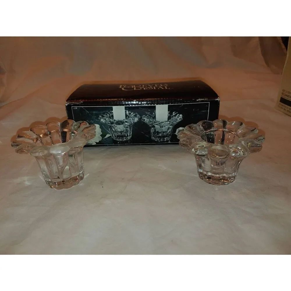 Forever Crystal Set Of 2 Candle/Votive Holders Style #315160
